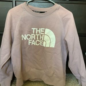 Purple north face crew neck